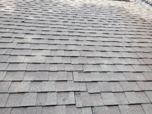 Improper Roof Installation Example - Seams line up