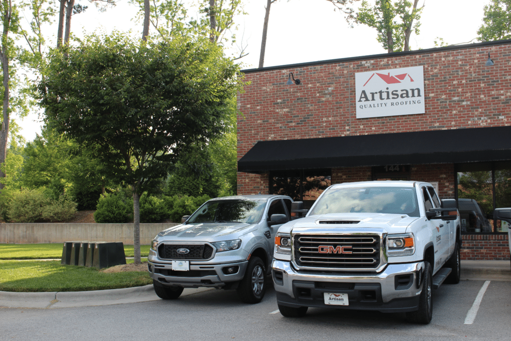 Local roofing company office in Apex North Carolina