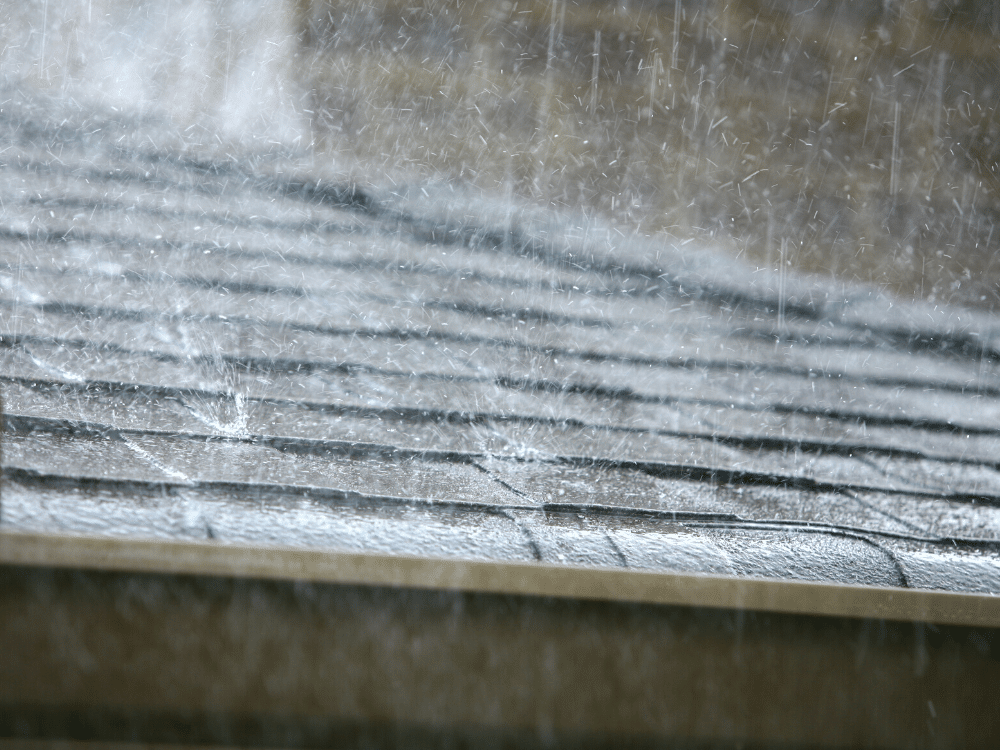Hurricane season: Heavy rain pounds down on asphalt shingle roofing system