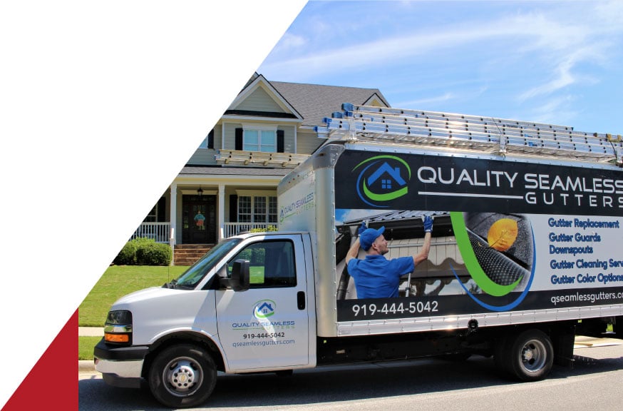 Quality Seamless Gutters Truck