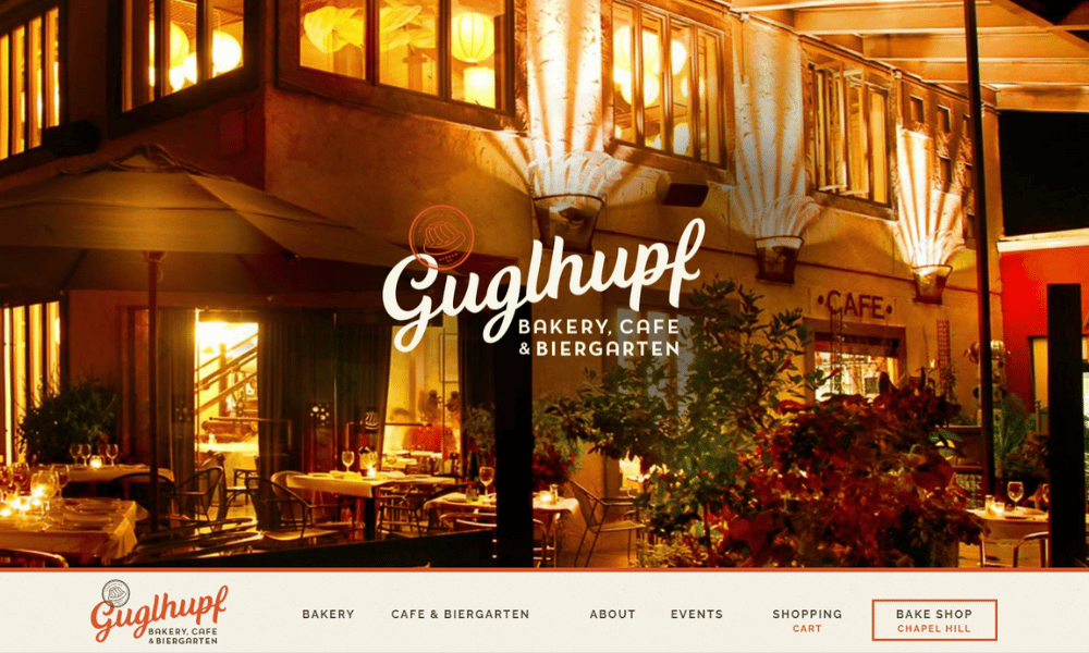Guglhupf Cafe Biergarten Website Page Durham