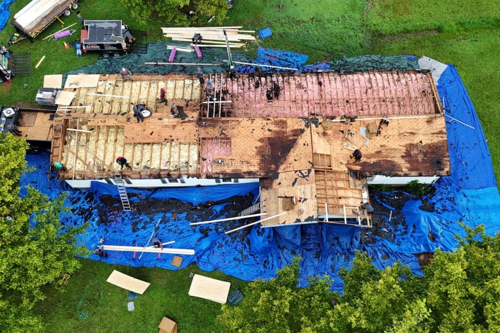 Shows the hidden damage not seen under the shingle Serving Durham, Apex, Cary and the Raleigh area
