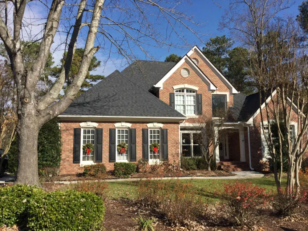 Moire-Black roof Installation by Artisan Quality Roofing - Apex NC