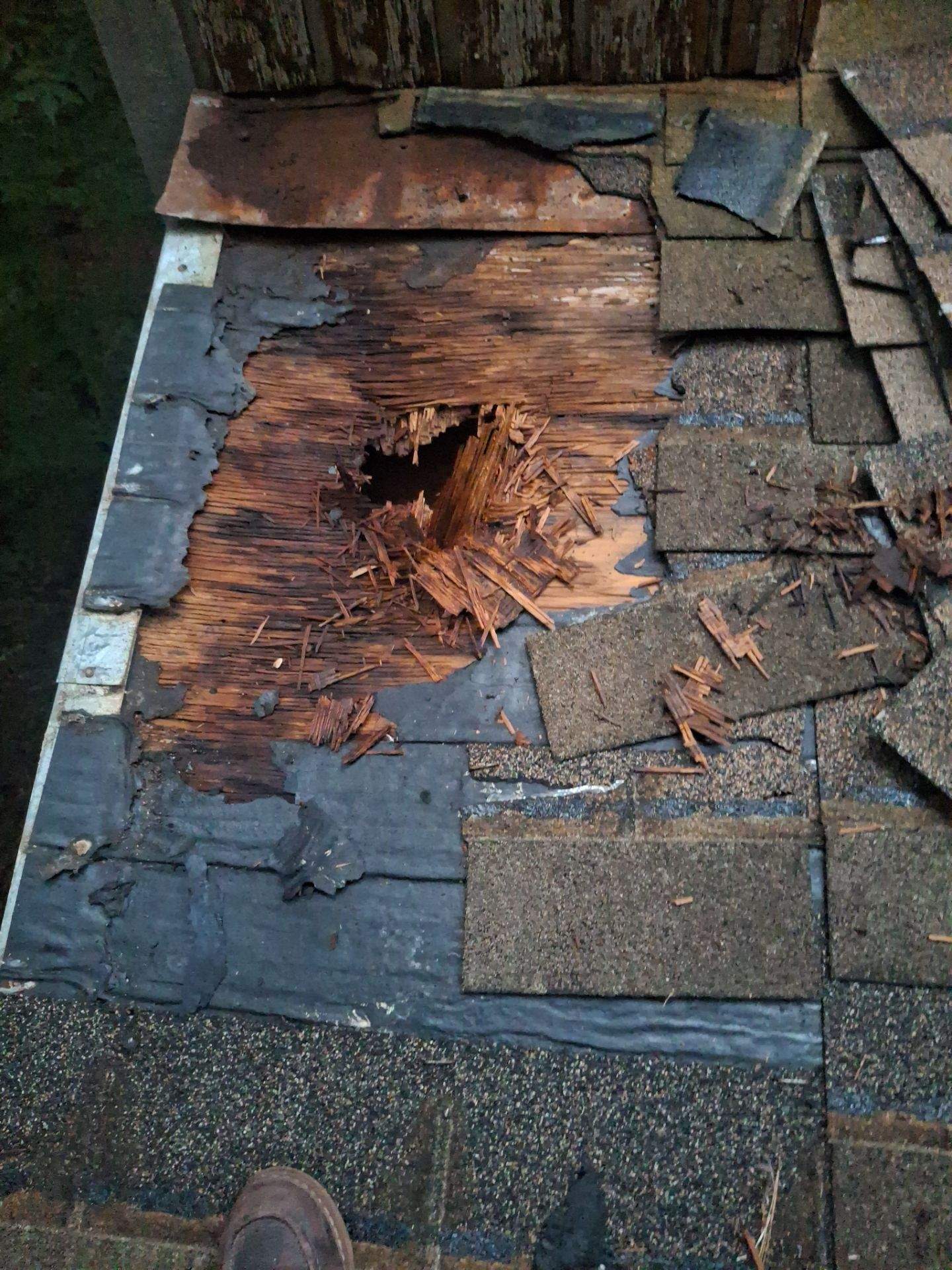 Roof Decking that needs to be replaced